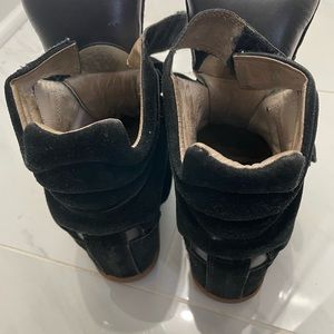 Isabel Marant Hightop Sneaker. Leather & Suede. As Is